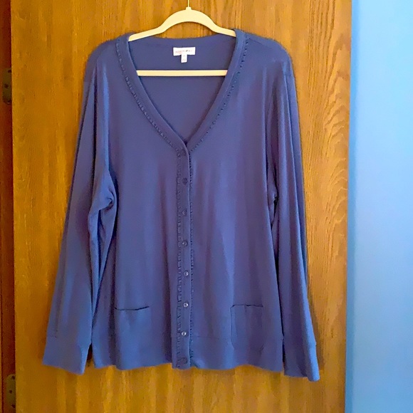 Fashion Bug Sweaters Fashion Bug Womens Slate Blue Sweater Size 2x